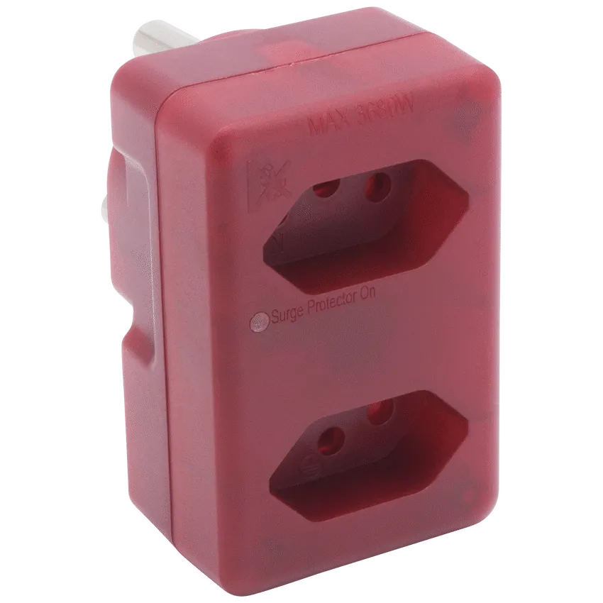 Ellies 2 Way High Surge Adaptor 2x16A (SANS164-2)