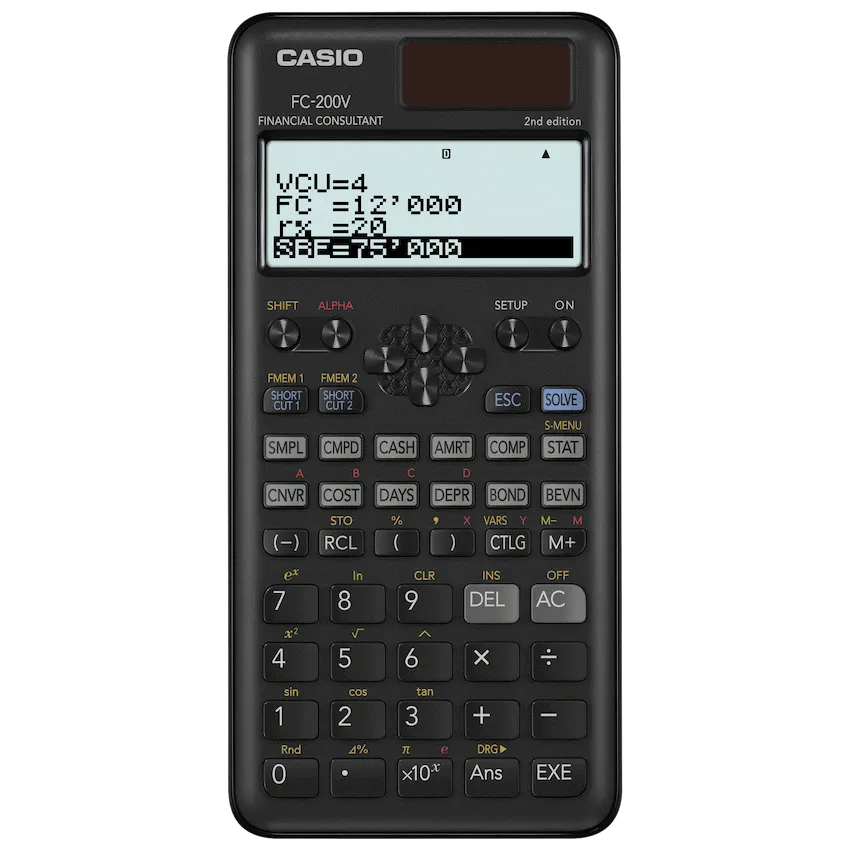 Casio FC-200V Financial Calculator