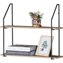 Everfurn Metro 2 Tier Wall Shelf