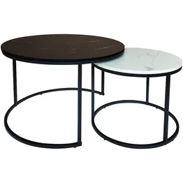 Everfurn Nile Nesting Coffee Table - Ying Yang