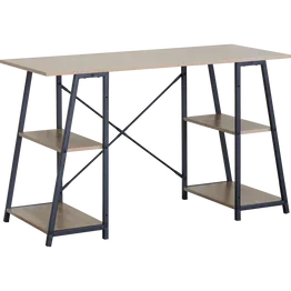 Everfurn Jordan Office Desk with 4 Shelves