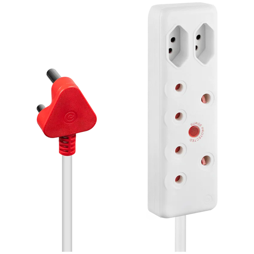 Ellies 4 Way Medium Surge Extension Lead -3M