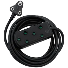 Ellies Side by Side Heavy Duty Extension Lead-10M-BK