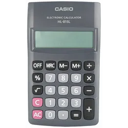 Casio HL 815 Pocket Calculator - Black