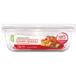 LocknLock Euro Glass container rec 630ml ( Order in Qty of 6)