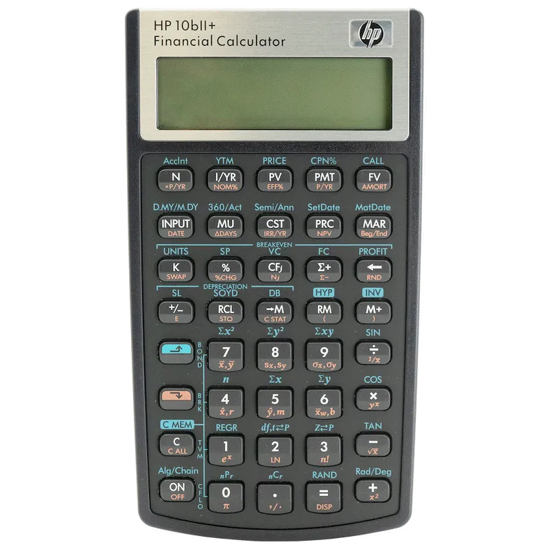 HP 10Bii+ - Business Calculator (Algebraic) - Non-Programmable