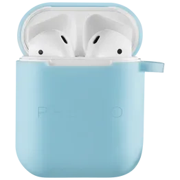 Premio V4 Series TWS Earphones with Charging Case and Cover - White with Blue Cover