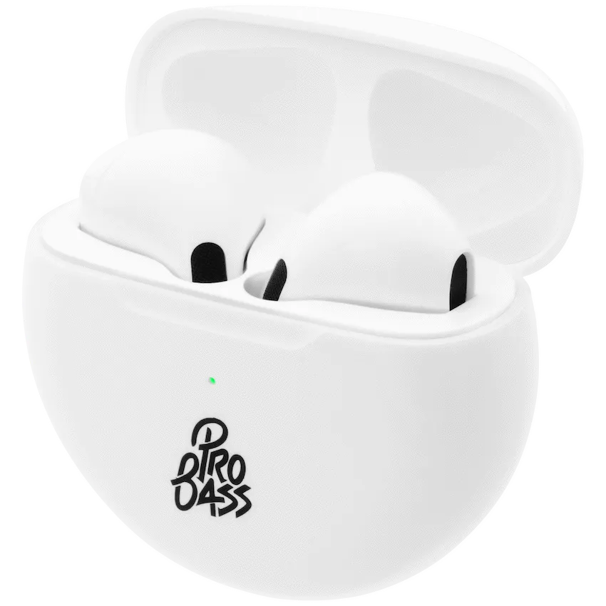 Pro Bass Future Series True Wireless Earphones with Charging Case - White