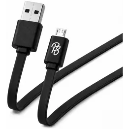 Pro Bass Energize Series Packaged Micro USB Cable - Black - 1.2m