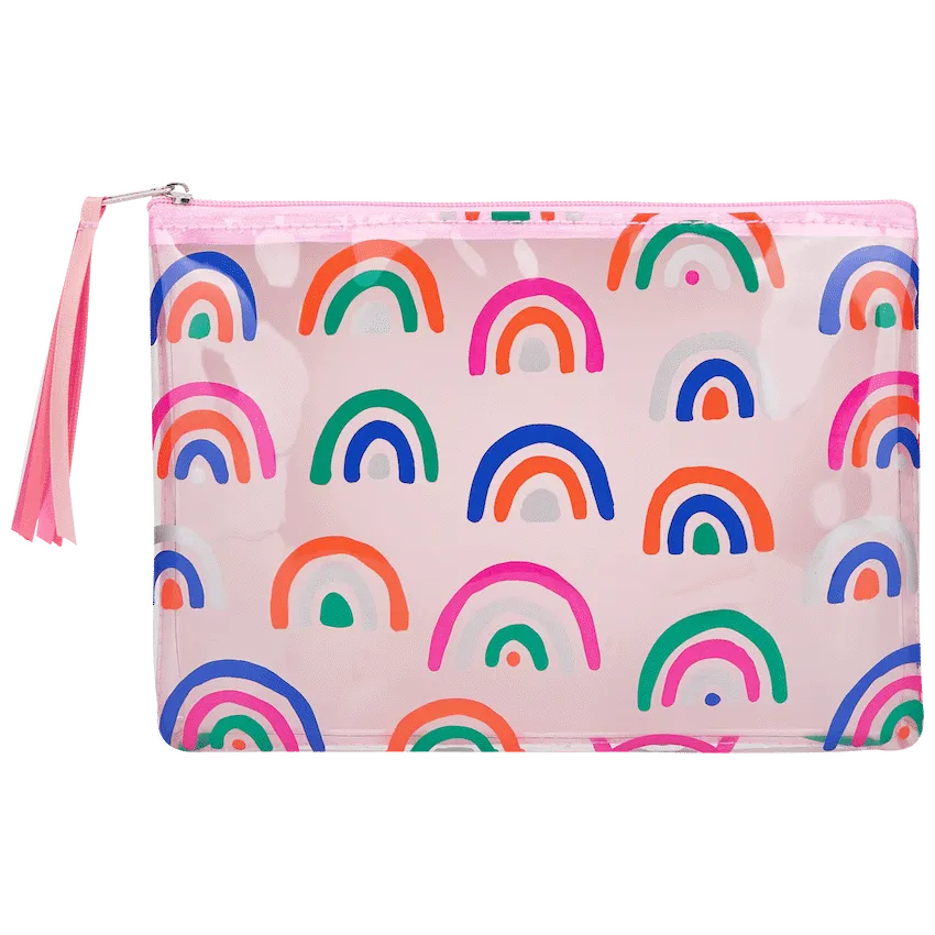 Quest Rainbow Value Pencil Case - Pink