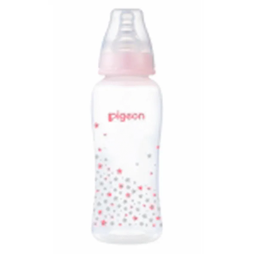 PIGEON FLEXIBLE BOTTLE STREAMLINE PINK STAR 250ML
