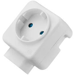 Switched 2-Way Schuko Adaptor - Top and Bottom Loader