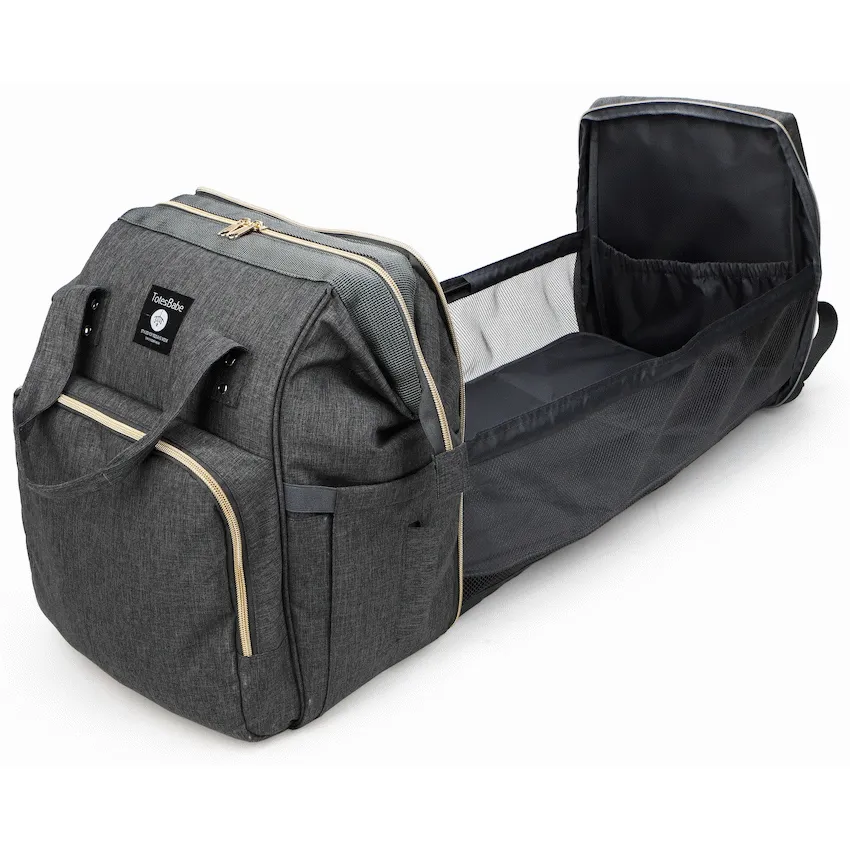 Totes Babe Alma Convertible Diaper Backpack - Dark Grey