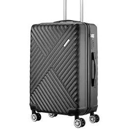 Travelwize Astra ABS 67cm 4-Wheel Spinner Luggage - Black