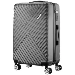 Travelwize Astra ABS 77cm 4-Wheel Spinner Luggage - Black