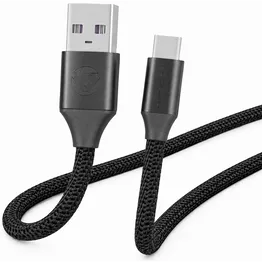 Volkano Weave Series Braided Type-C Cable 3m 30w - Black