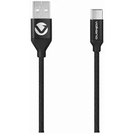 Volkano Weave Series Fabric Braided Micro-USB Cable 3m - Black