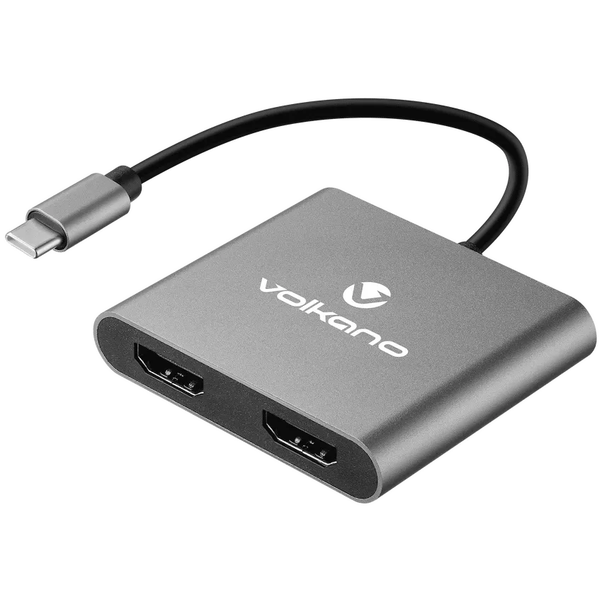 Volkano Expand Series USB-C to Dual 4K HDMI Adaptor