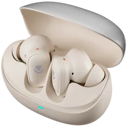 Volkano Sugar-Cube Active Noise-Cancelling True Wireless Earphones - Nude