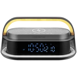 Volkano Awaken Series Alarm Clock with Wireless Charging and Speaker