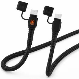 Rugged by Volkano Water- and Dust-Proof Type-C to Type-C Cable - 1.2m