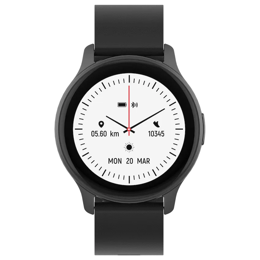 Volkano Active Tech Trend series Watch with heart rate monitor - Black