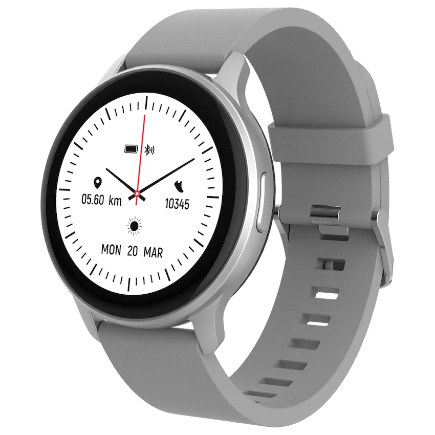 Volkano Active Tech Trend series Watch with heart rate monitor - Silver