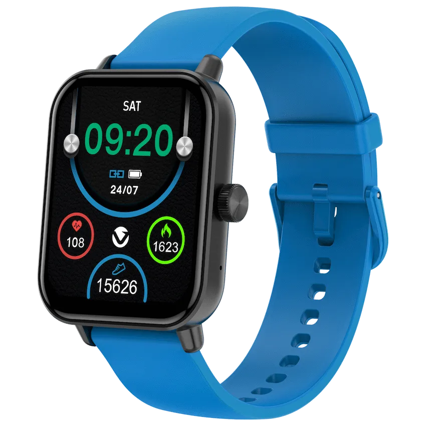 Volkano Chroma Series Smartwatch with Blue Strap