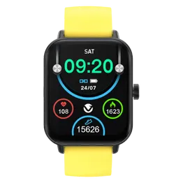 Volkano Chroma Series Smartwatch with Yellow Strap