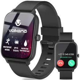 Volkano Linea Series Ultra-Slim Smartwatch - Black