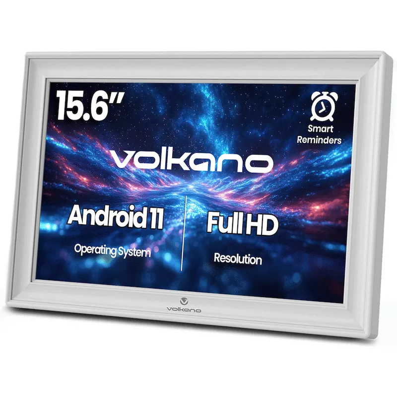 Volkano Agenda Series Smart Calendar and Digital Photo Frame 15.6 inch - White