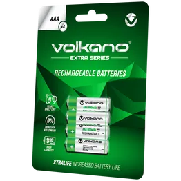 Volkano Extra Series AAA Rechargeable Batteries Pack of 4