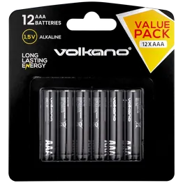 Volkano Extra AAA Batteries Value Pack of 12