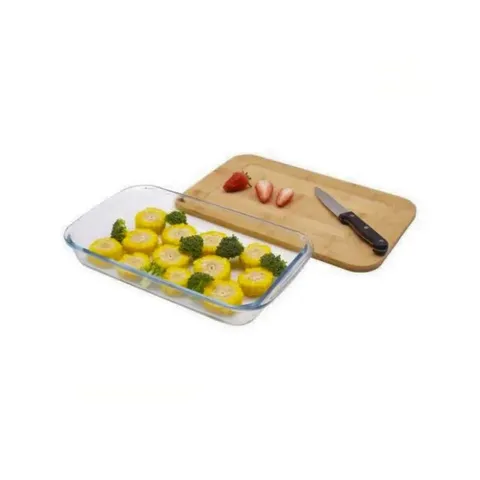 Funkilines Aqua 1L Baking Tray With Bamboo Lid 12097 Example