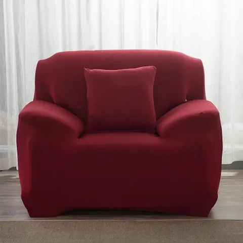 Maroon Single Seater Couch Cover