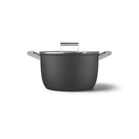 Smeg 26cm Black Casserole CKFC2611BLM