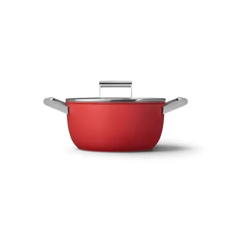 Smeg 24cm Red Casserole CKFC2411RDM