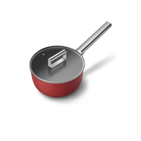 Smeg 20cm Red Saucepan