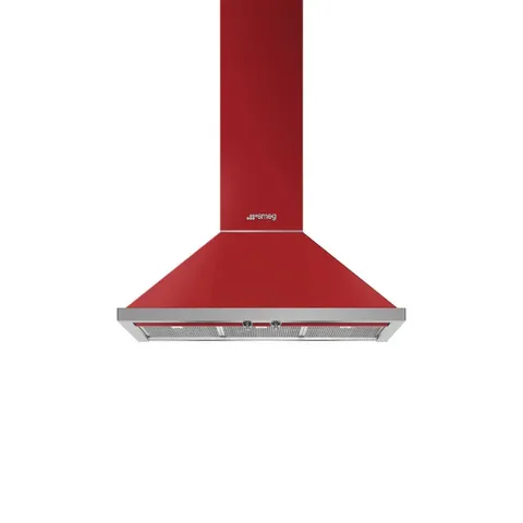 Smeg 90cm Portofino Wall Cooker Hood KPF9RD - Red