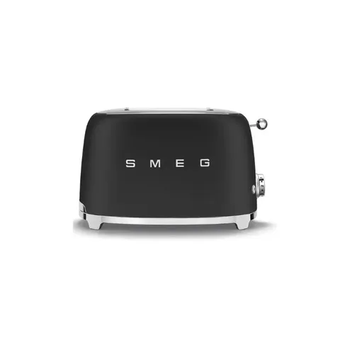 Smeg 2 Slice Black Matt Retro Toaster