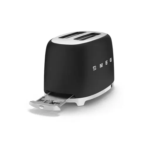 Smeg 2 Slice Matt Retro Toaster TSF01BLMEU
