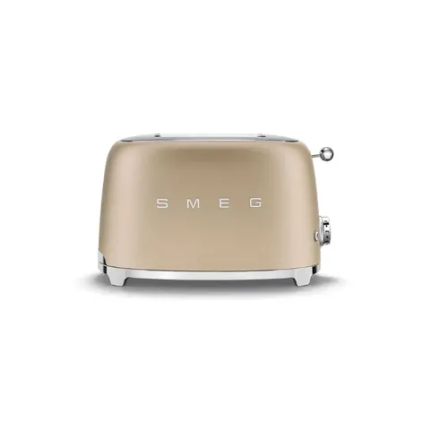 Smeg 2 Slice Champagne Matt Retro Toaster