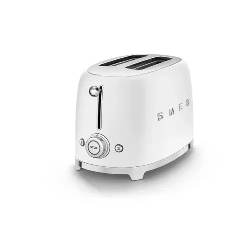 Smeg 2 Slice Matt Retro Toaster TSF01WHMEU