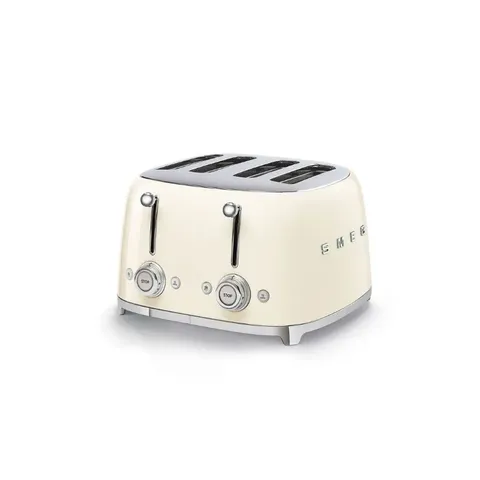 Smeg 4 Slice Cream Square Toaster TSF03CRSA