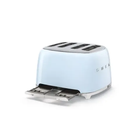 Smeg 4 Slice Square Toaster Blue