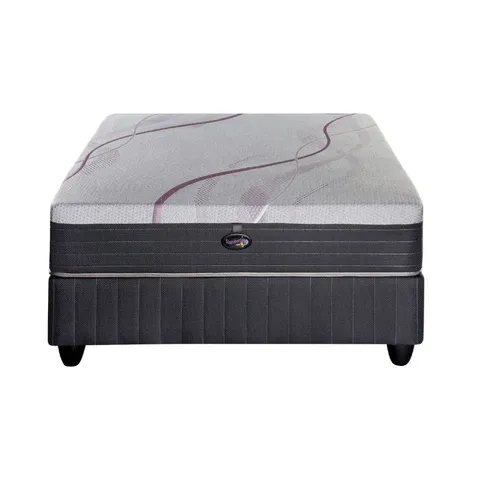 Slumberland Vigor Hybrid Firm Queen Bed Set Extra Length Front