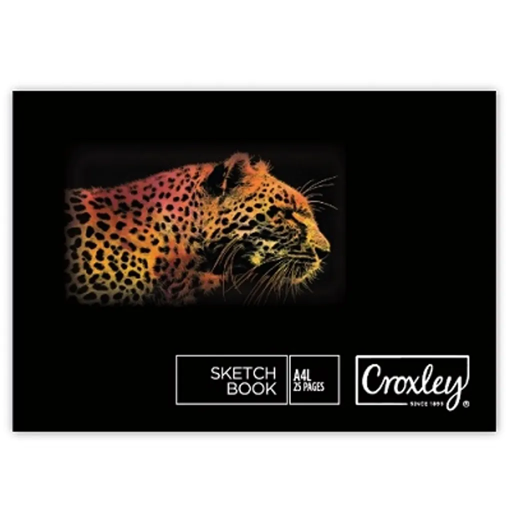 Croxley Sketch Pad A4L 25 Sheets Wiro Bound Opens Flat Waltons