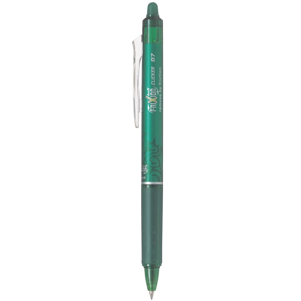 Pilot Frixion Clicker 0.7mm Rollerball Pen Green Bidvest Waltons Back