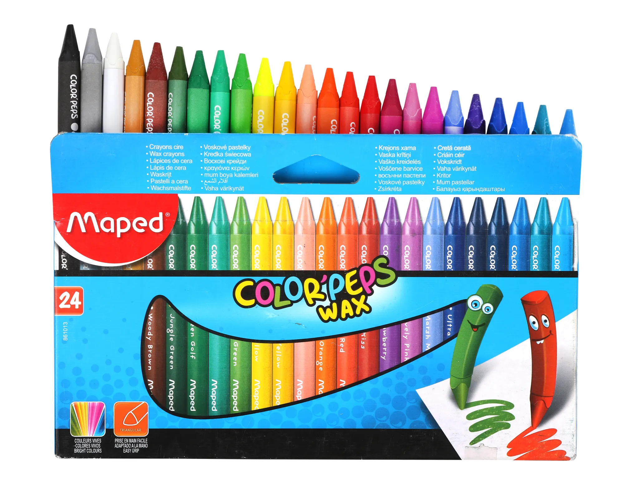 Wax Crayons Triangular Bx24 Per Box Bidvest Waltons Back To School   204451 20ug 