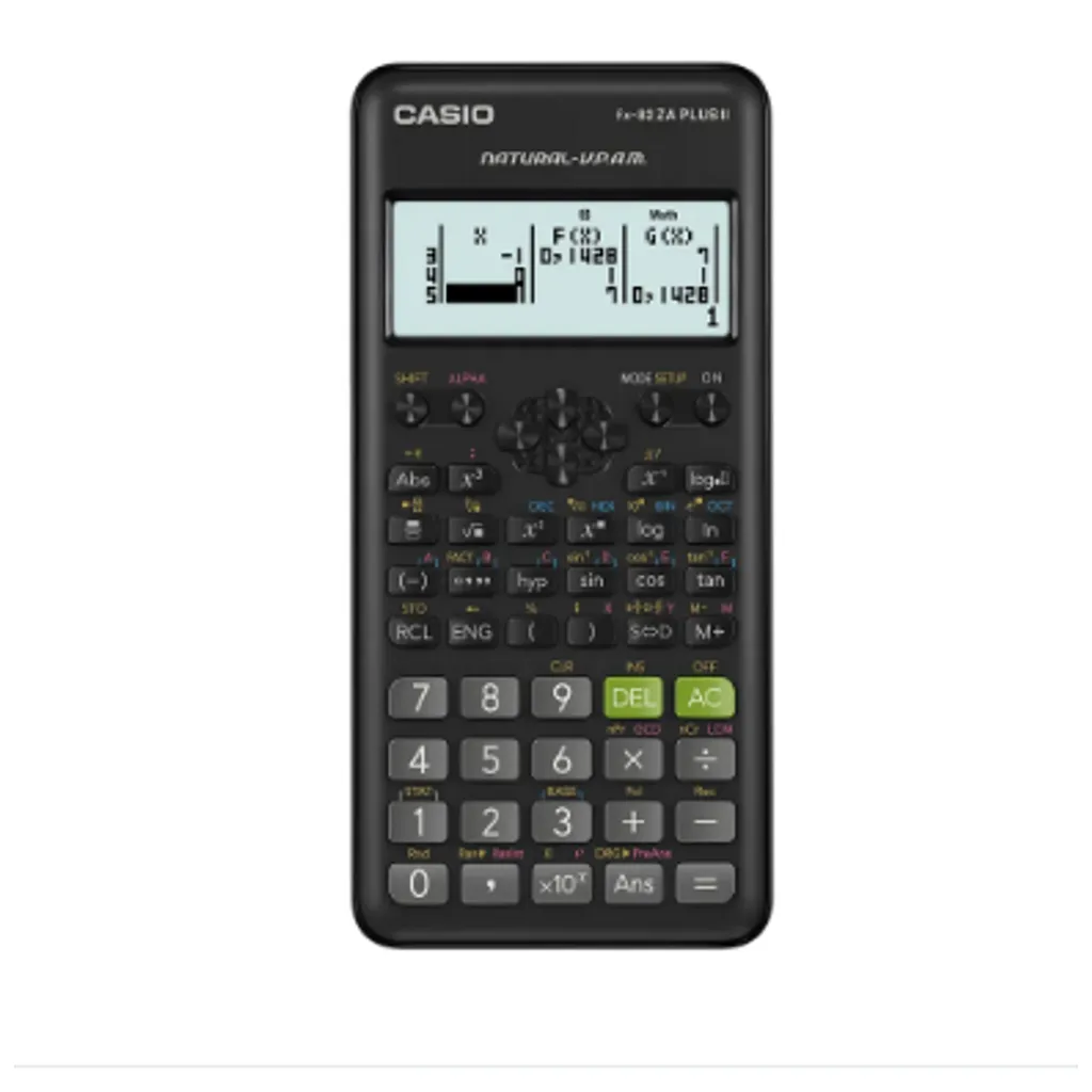 Casio FX82ZA Plus Scientific Calculator Black Bidvest Waltons Back To School